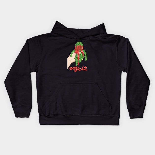 Ooze It - Retro Toy Kids Hoodie by Chewbaccadoll